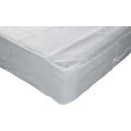 45S*45S 180T 100% polyester 300gsm polyester fiber filling mattress protector with jersey skirt for hotel and home used